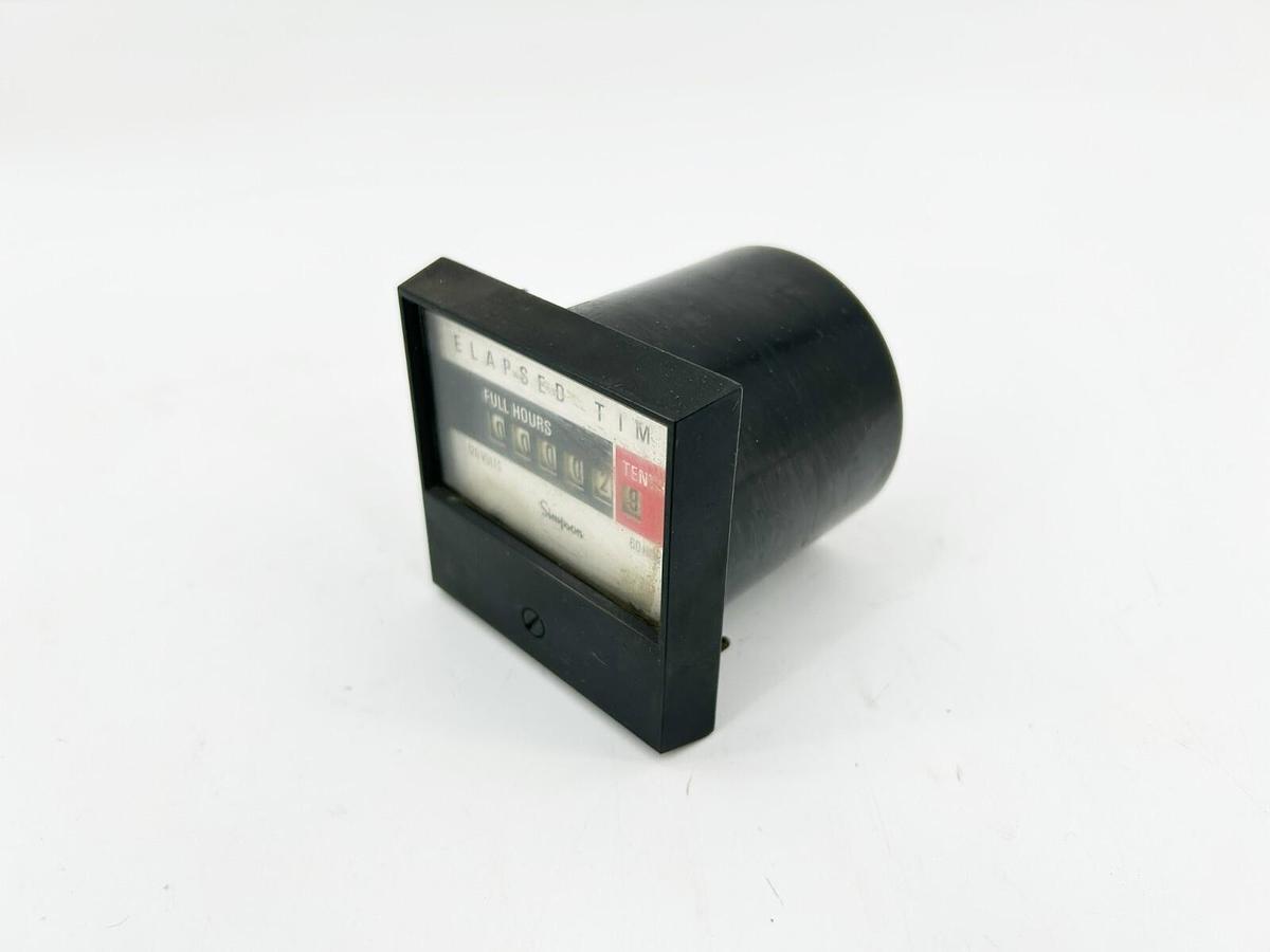 Used Simpson 17720 Elapsed Time Meter Model 2153ET 120VAC
