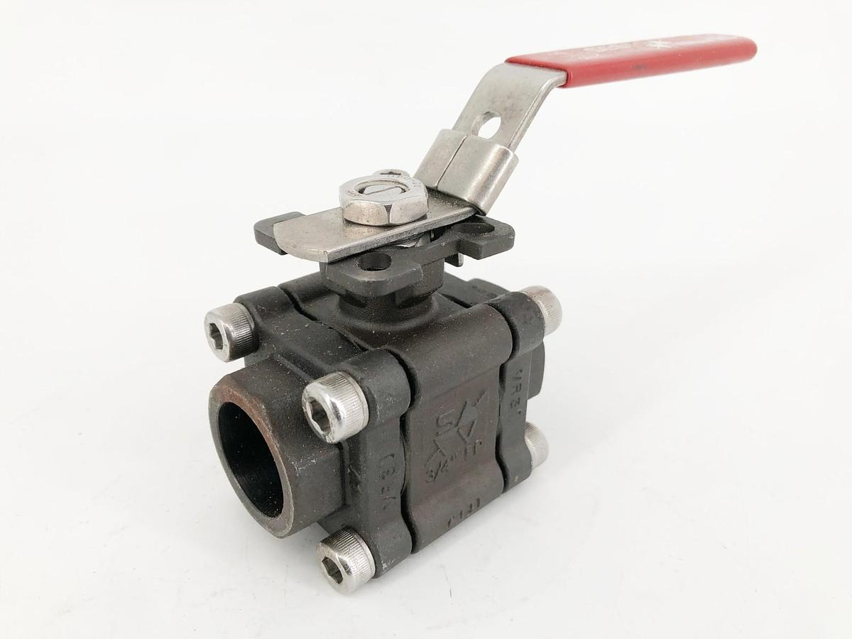 Used Sesto Valves M32S-0T-C60F-L Ball Valve 3/4" 2000WOG B16.34