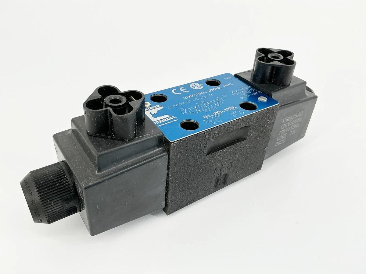 New Continental Hydraulics VSD03M-3F-G-33L-B Directional Control Valve 120V 26W