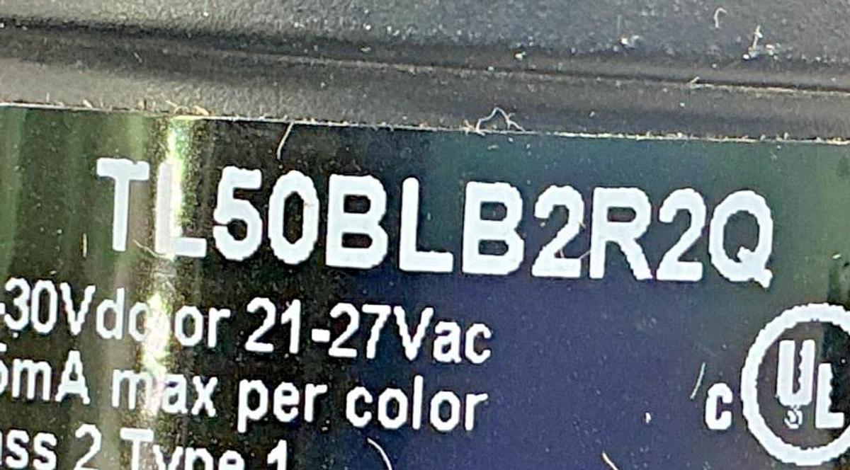 New Banner Engineering TL50BLB2R2Q Tower Light 2-Color Red & Blue - No Box