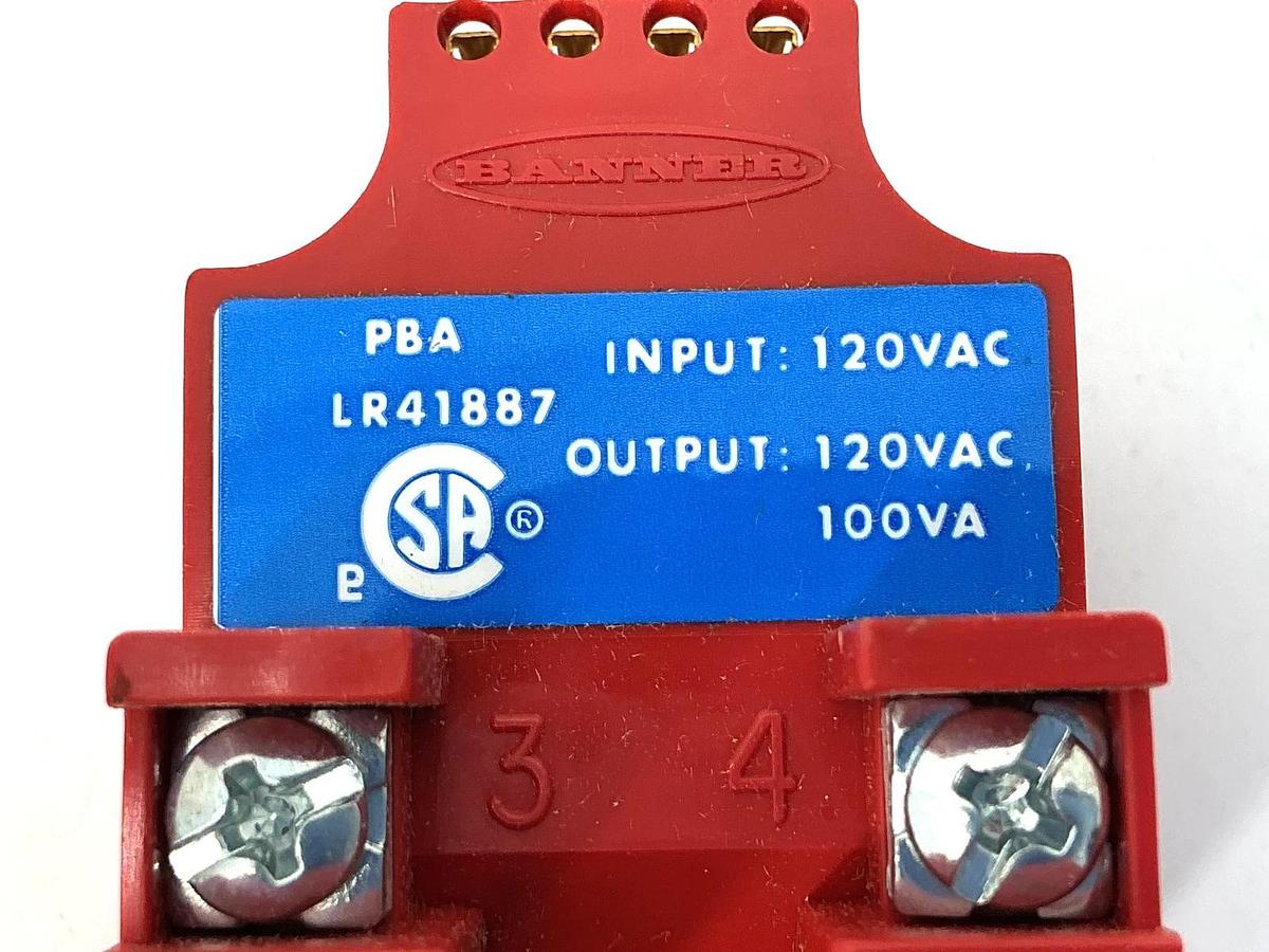 New Banner Engineering PBA Power Block Module 105-130VAC 50/60HZ 16384