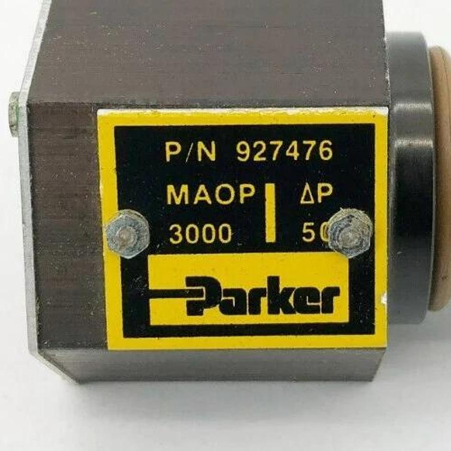 Used Parker 927476 Oil Filter Bypass Indicator Gauge