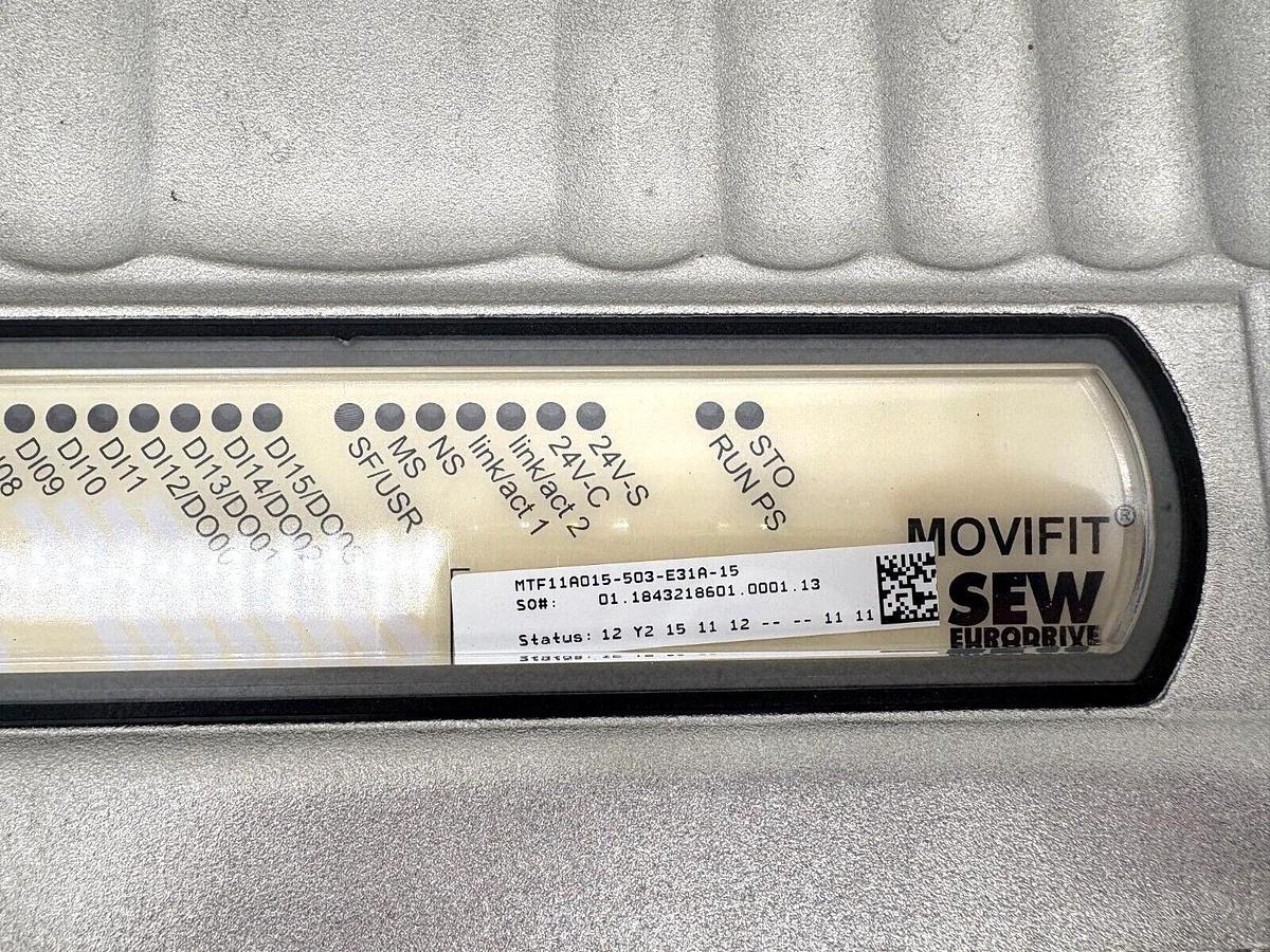 Used SEW Eurodrive MTF11A015-503-E31A-15 Movifit Inverter Status 12-Y2-15-11-12-11-11