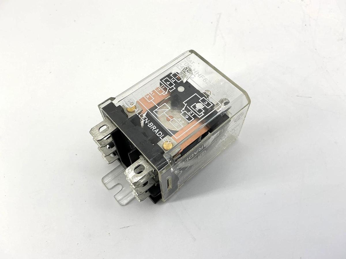 Used Lot of 2 Allen Bradley 700-HHF62Z24 Ser A Control Relay Type H 8-Pin 25A 24VDC