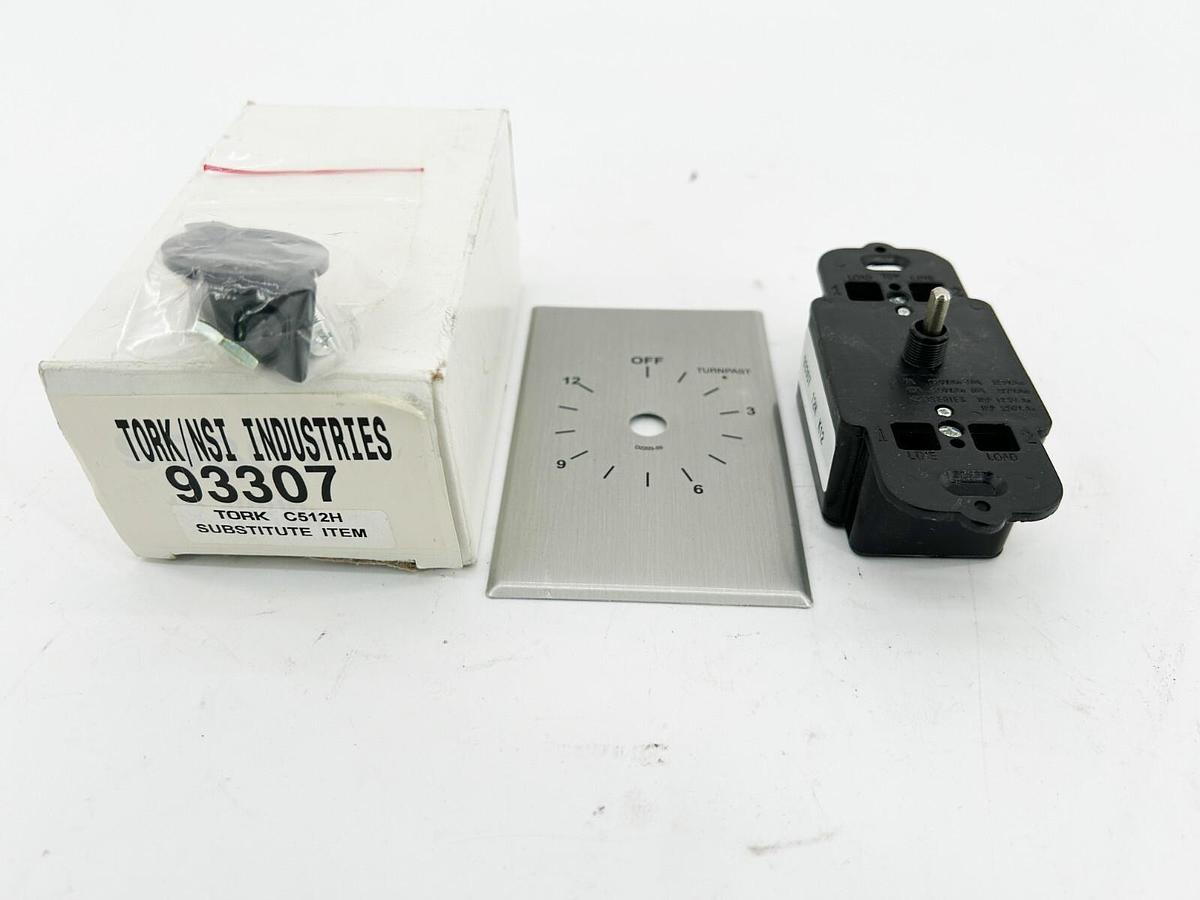 New Tork C512H Spring Wound Timer Silver 125V 93307