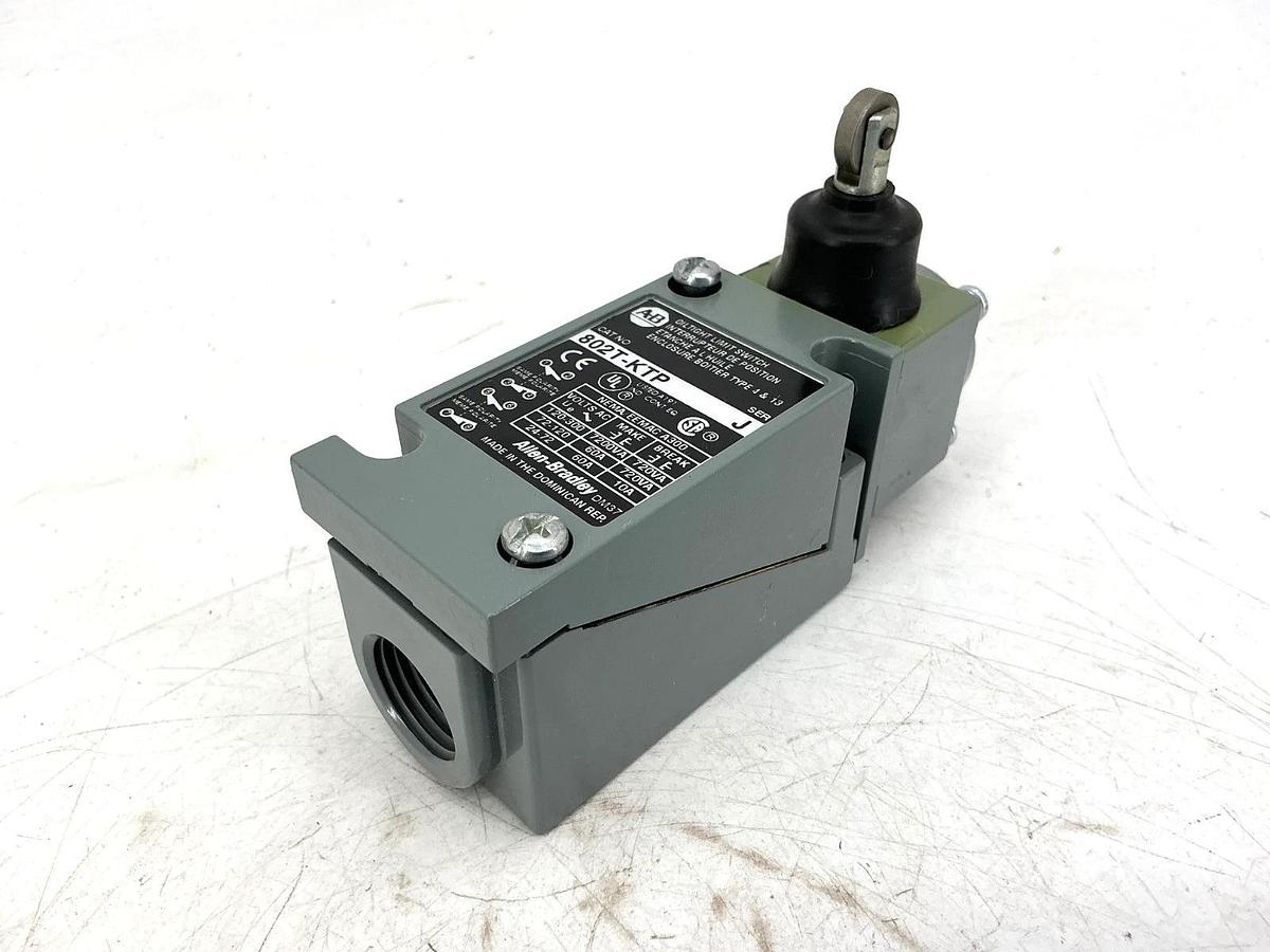 New Allen Bradley 802T-KTP Ser J Oiltight Limit Switch Roller 10A 300VAC 802TKTP