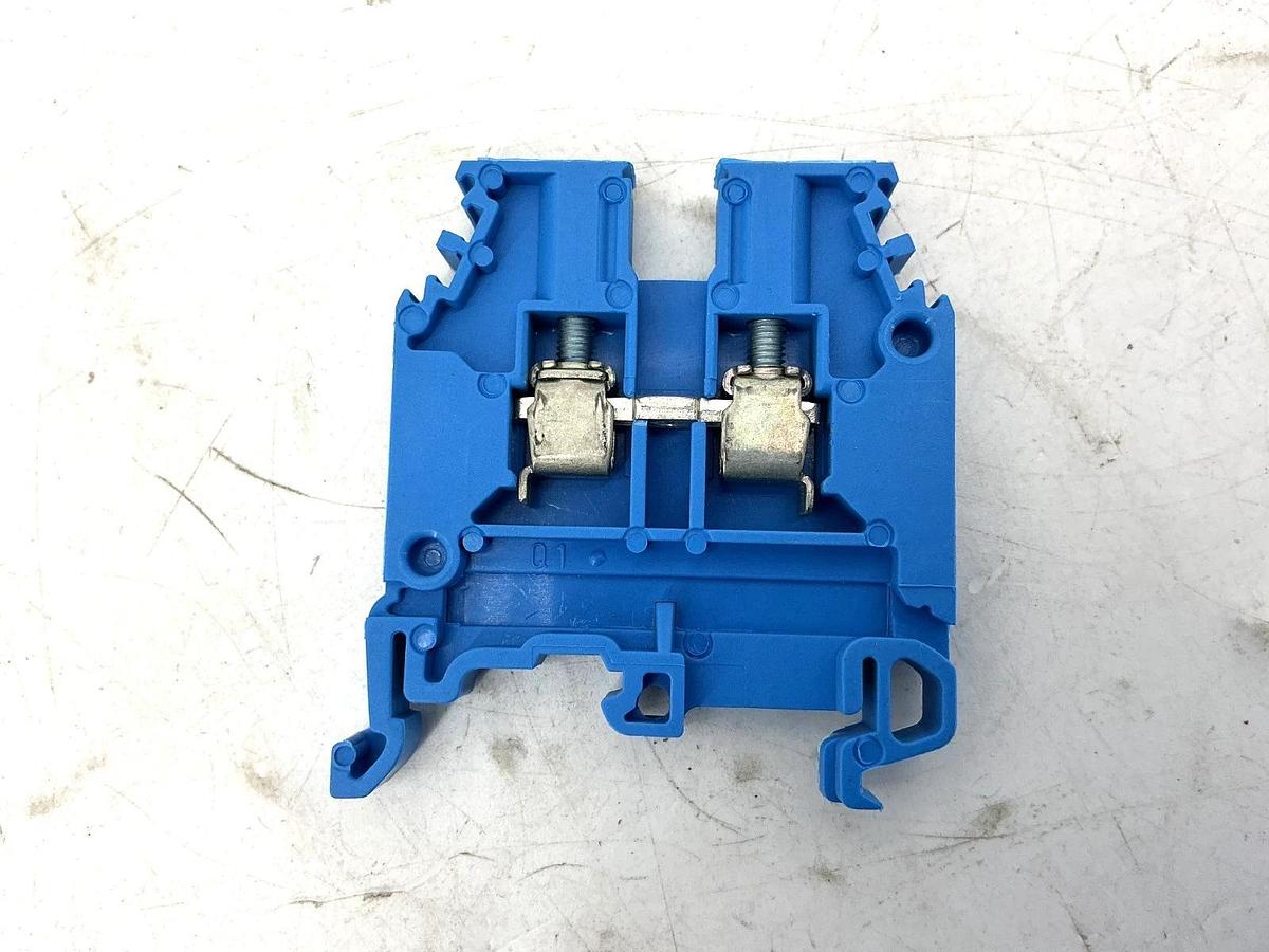Used Lot of 37 ABB Entrelec M4/6-BLUE Terminal Block 22-10AWG 30A 600V M4/6