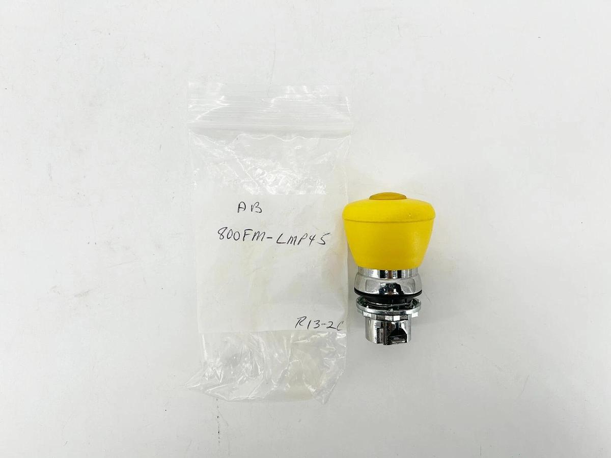 New Allen Bradley 800FM-LMP45 2 Position Push/Pull Button Illuminated Yellow