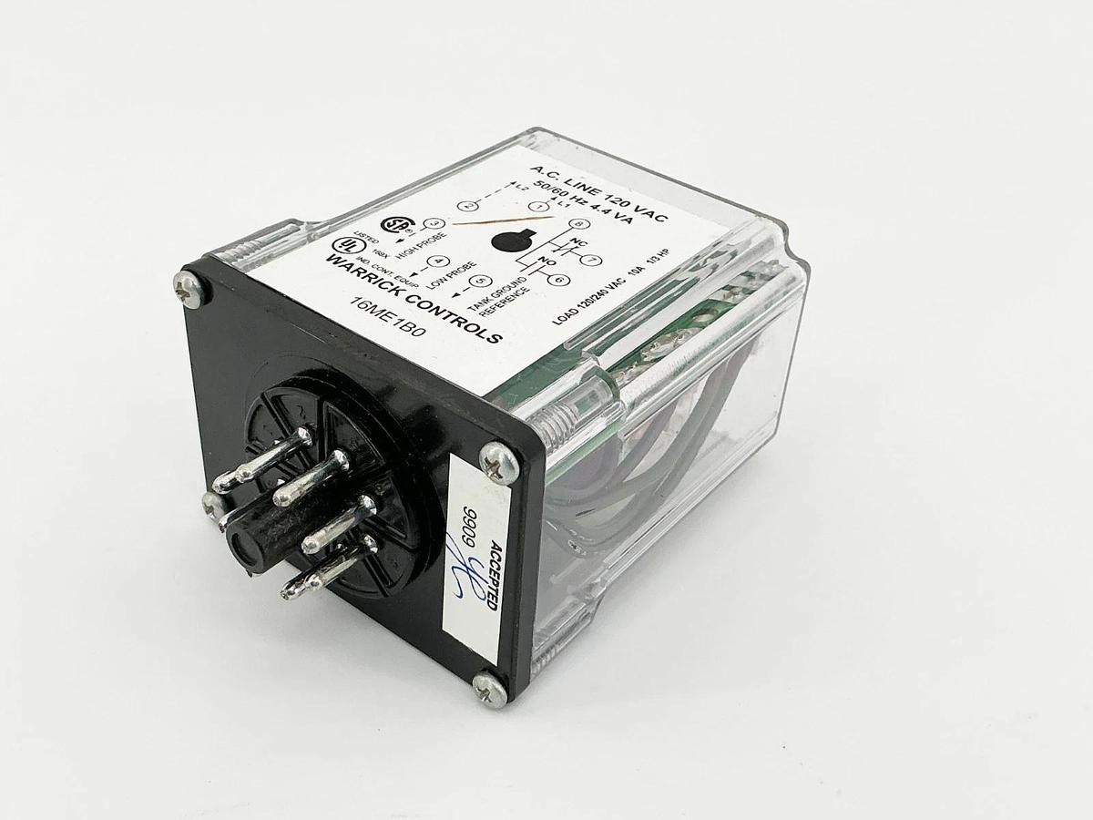 New Warrick Controls 16ME1B0 AC Line Relay 120V 50/60Hz 4.4VA 8 Pin
