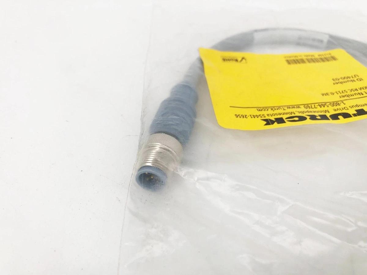 New Turck RKM RSC 5711-0.3MT Double-Ended Cordset U7400-03