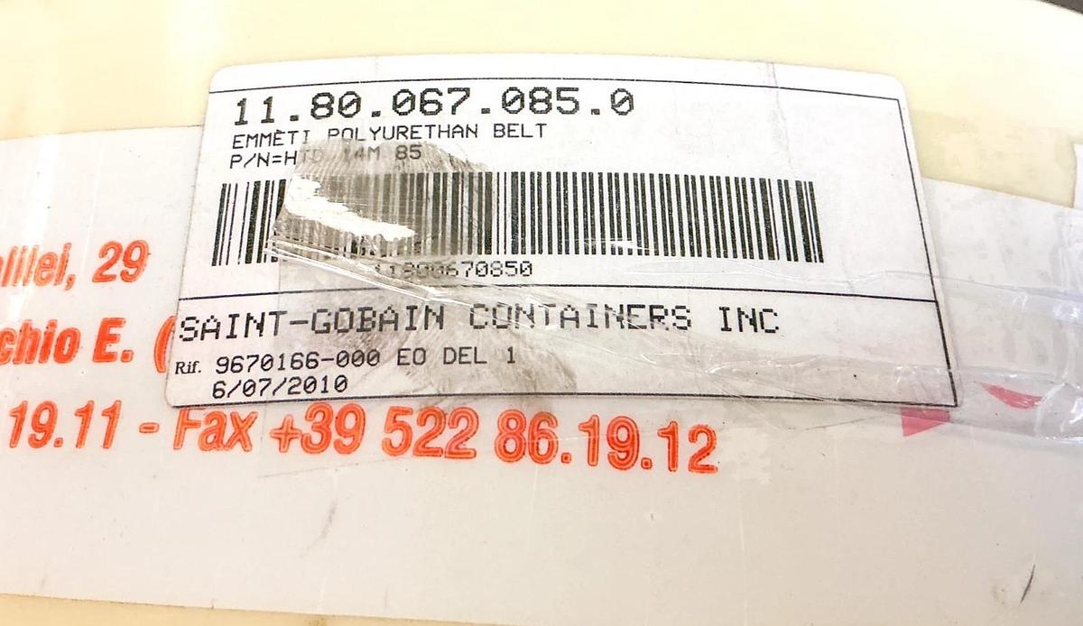New Emmeti Megadyne HTD 14M 85 Timing Belt 85 RPP14 85mm Wide 28FT. - No Box