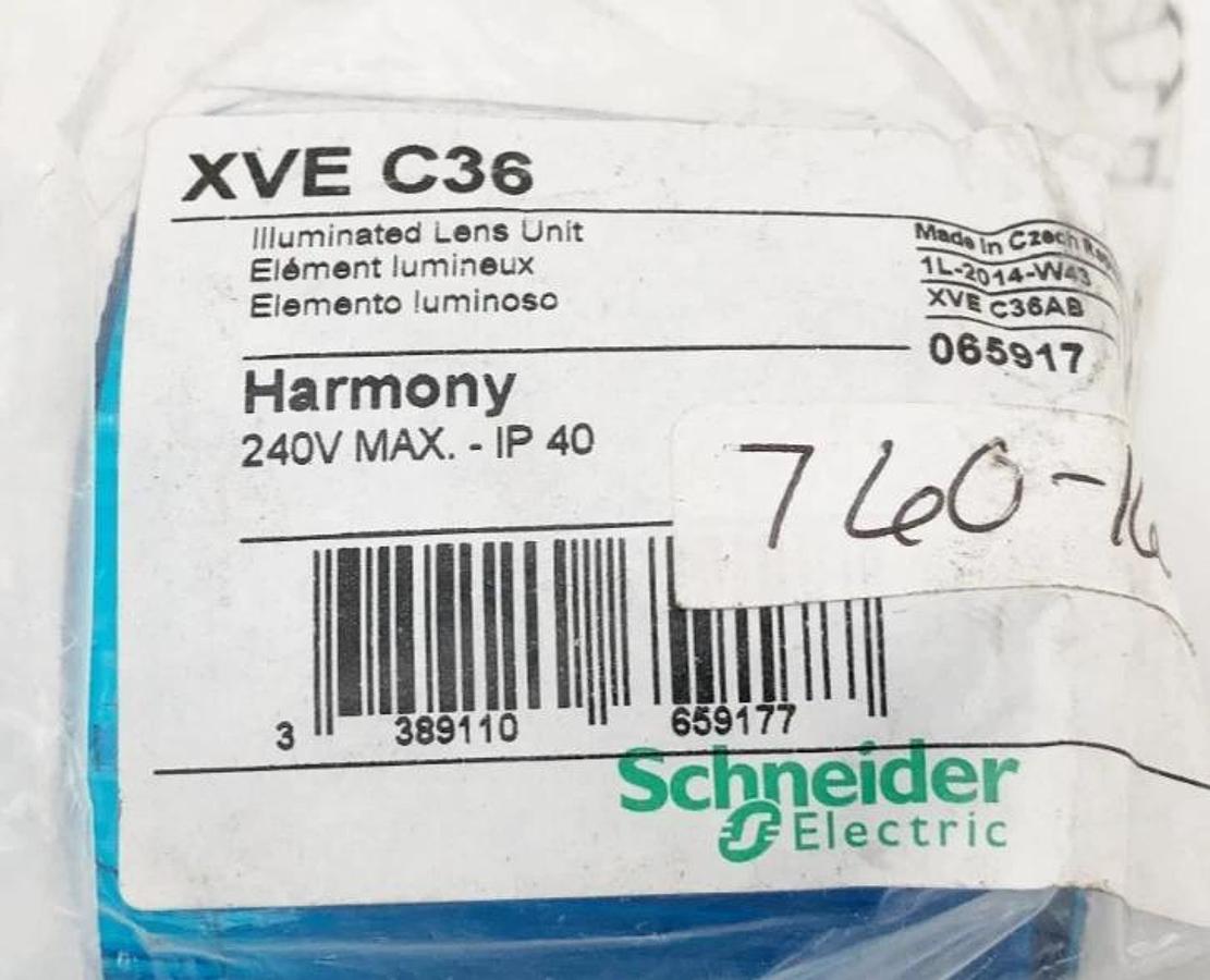 New Schneider Electric XVE-C36 Blue Lens For Stack Light
