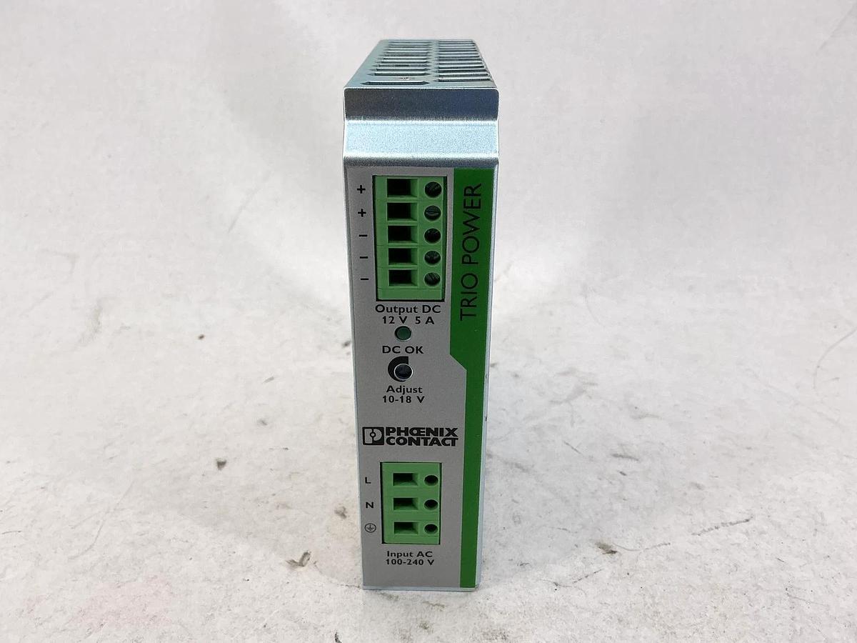 Used Phoenix Contact TRIO-PS/1AC/12DC/5 Power Supply 1-Phase OUT 5A 12V 2866475