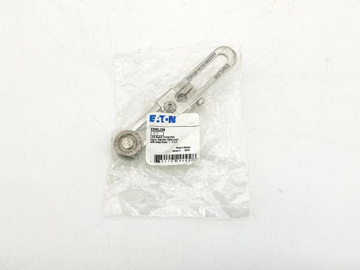 New Eaton E50KL538 Adjustable Limit Switch Lever Stainless Steel 1-3-3/4"