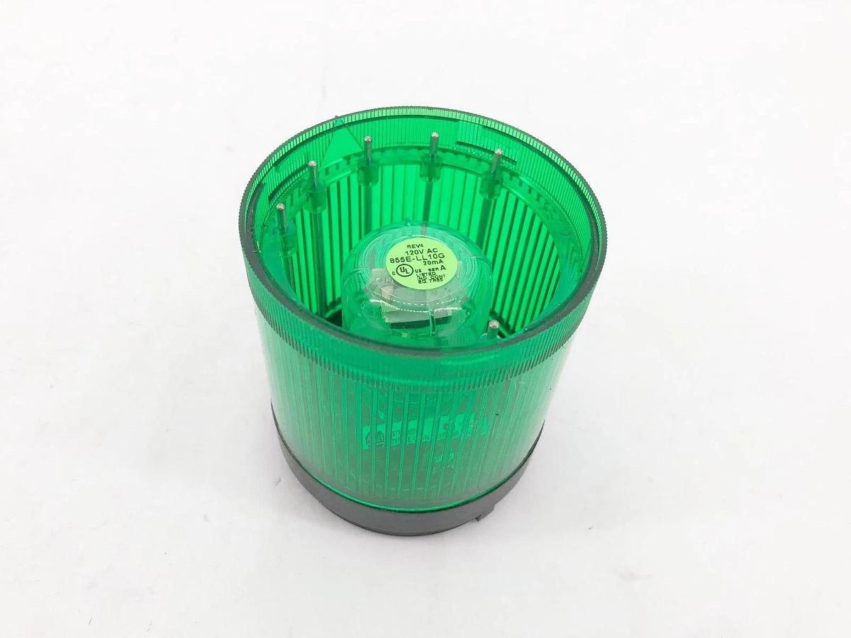 New Allen Bradley 855T-B10TL3 Green Stack Light 70mm 120VAC Steady - No Box