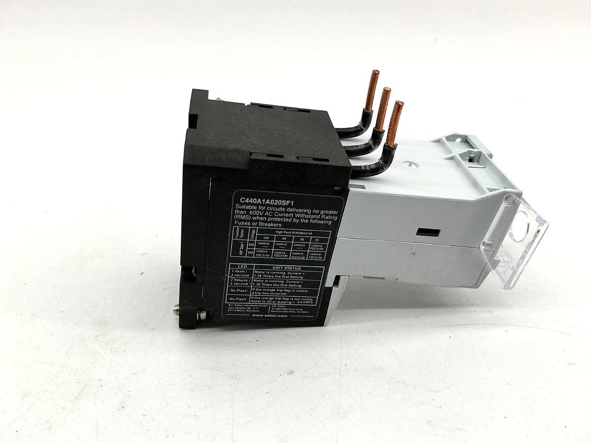 Used Eaton C440A1A020SF1 Electronic Overload Relay 4-20A NEMA size 1 - No Box