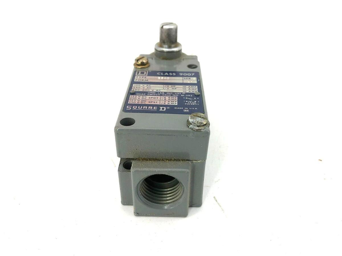 New Square D 9007-B54C Ser. B Limit Switch Form LH 120/240/480-600VAC 10A