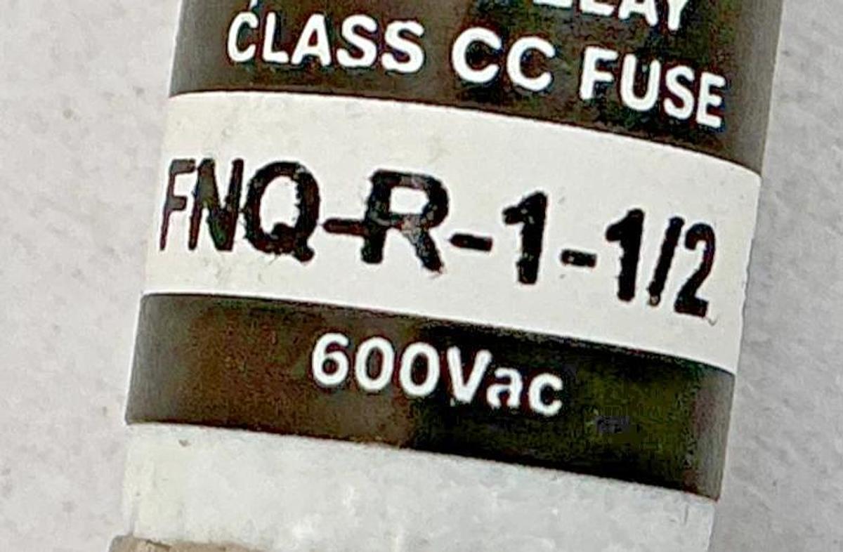 New Bussmann FNQ-R-1-1/2 Limitron Class CC Fuse 1-1/2A 600V Box of 10