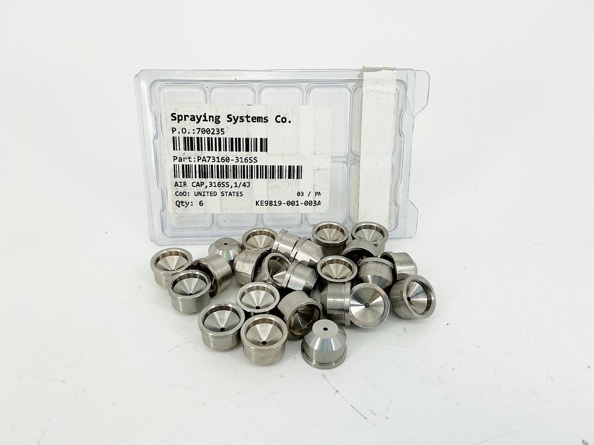 New Lot of 25 Spraying System Co. PA73160-316SS Spray Nozzles 316SS