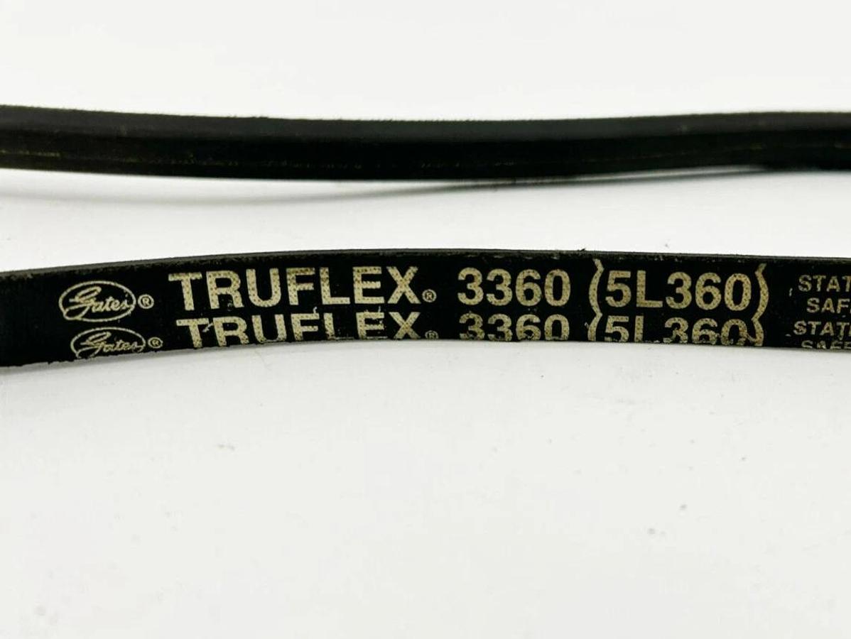 Lot of 3 New Gates 5L360 V-Belts, 36" Outside Length, 21/32" Top Width