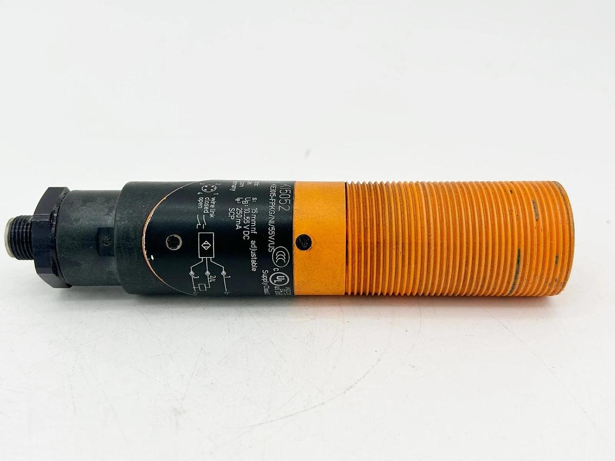 Used IFM KIE3015-FPKG/NI/55V/US Capacitive Sensor 15MM Sensing Range 55V KI5052