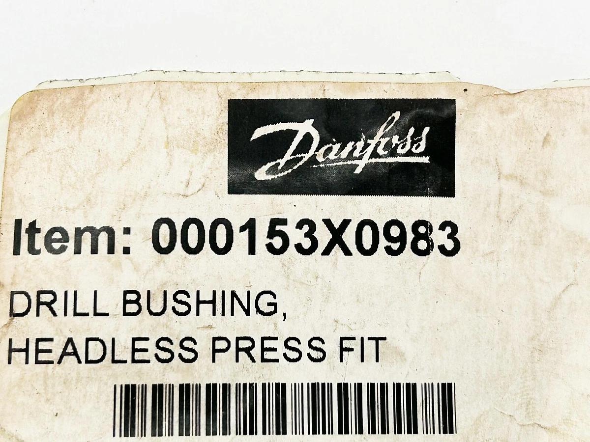 New Lot of 2 Danfoss 000153X0983 Drill Bushing Headless Press Fit