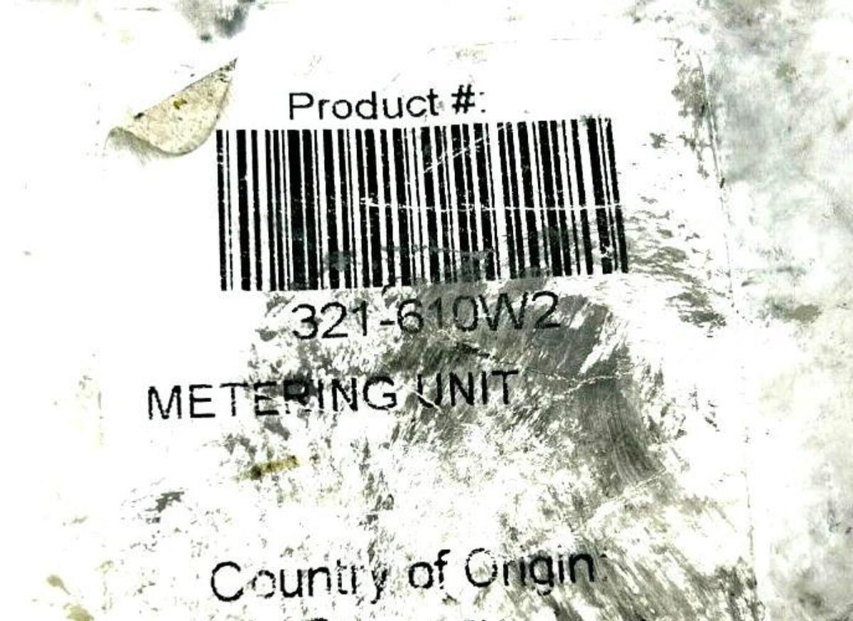 New Vogel / SKF 321-610W2 Metering Unit