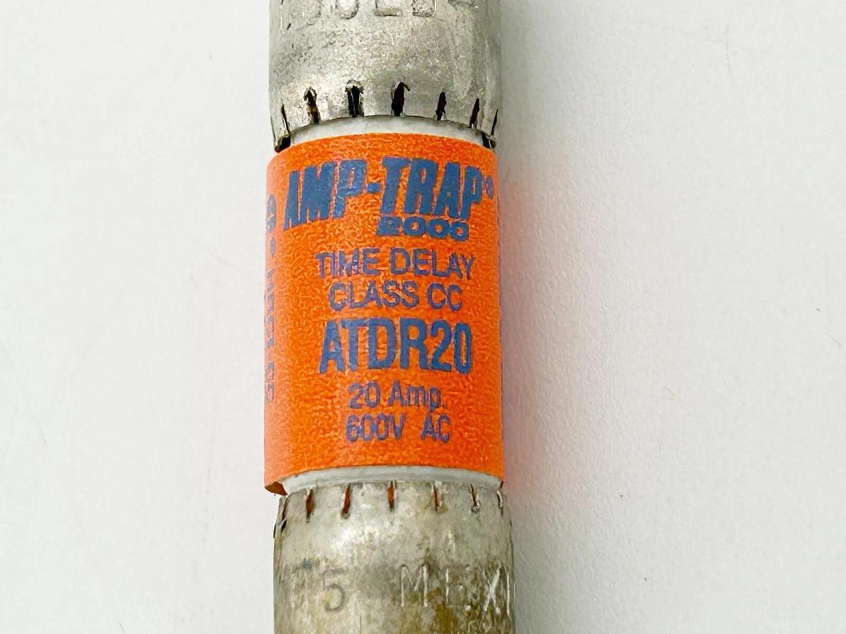 New Lot of 2 Gould ATDR20 Time Delay Fuse 20A 600V Class CC
