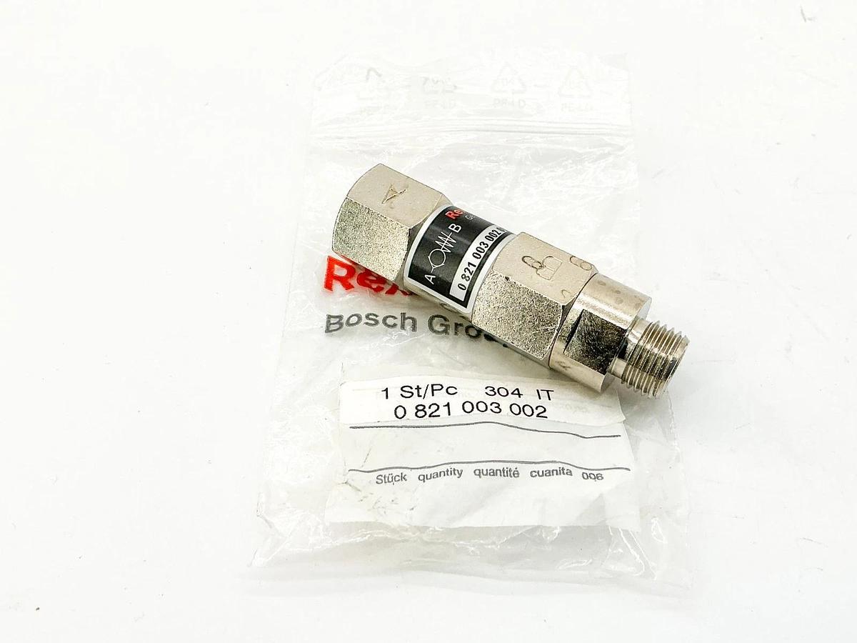 New Rexroth 0821003002015303 Pneumatic Check Valve 0-821-003-002