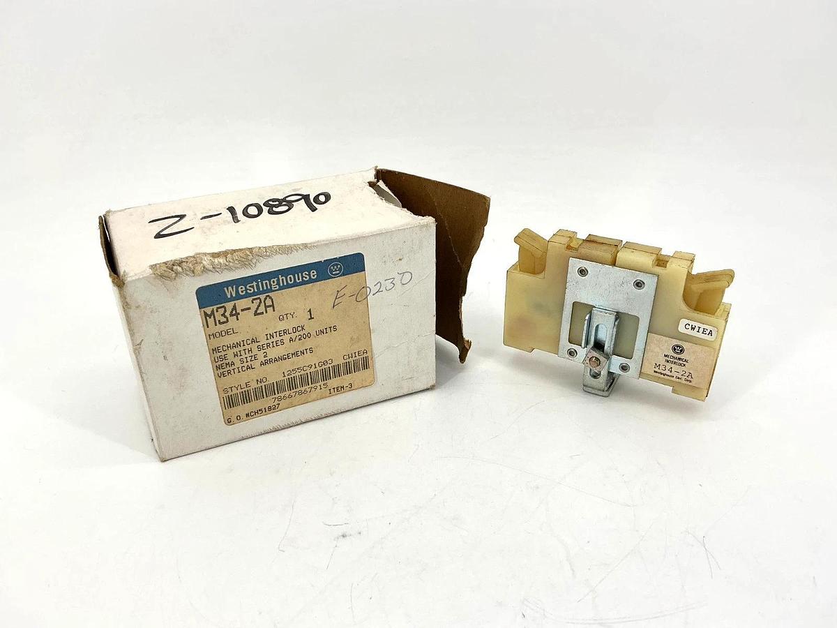 Used Westinghouse M34-2A Mechanical Interlock use w/ A/200 Units M342A 1255C91G03