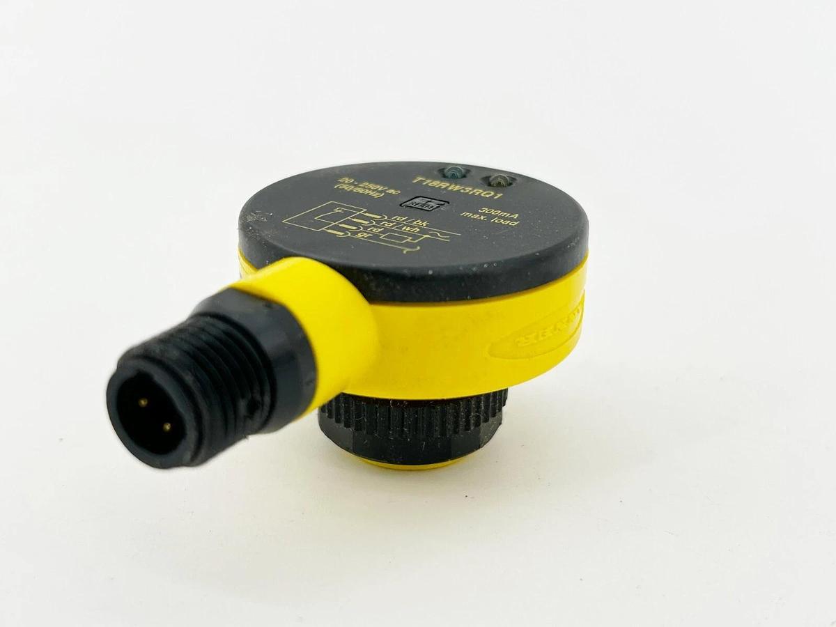 New Banner Engineering T18RW3RQ1 Barrel Mount Sensor EZ Beam 250V 20M Range
