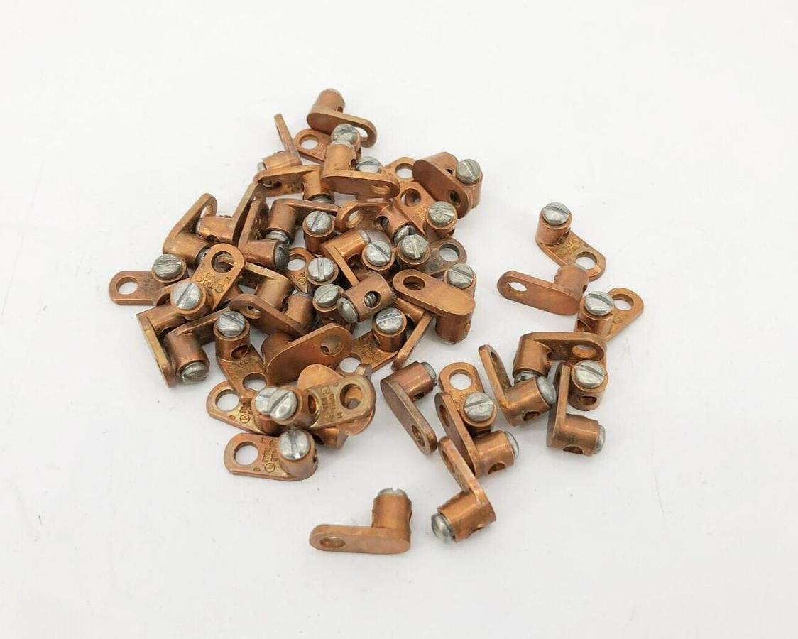 Lot of 50 New Thomas & Betts 71003-TB Copper Cone Screw Lugs 14-8AWG