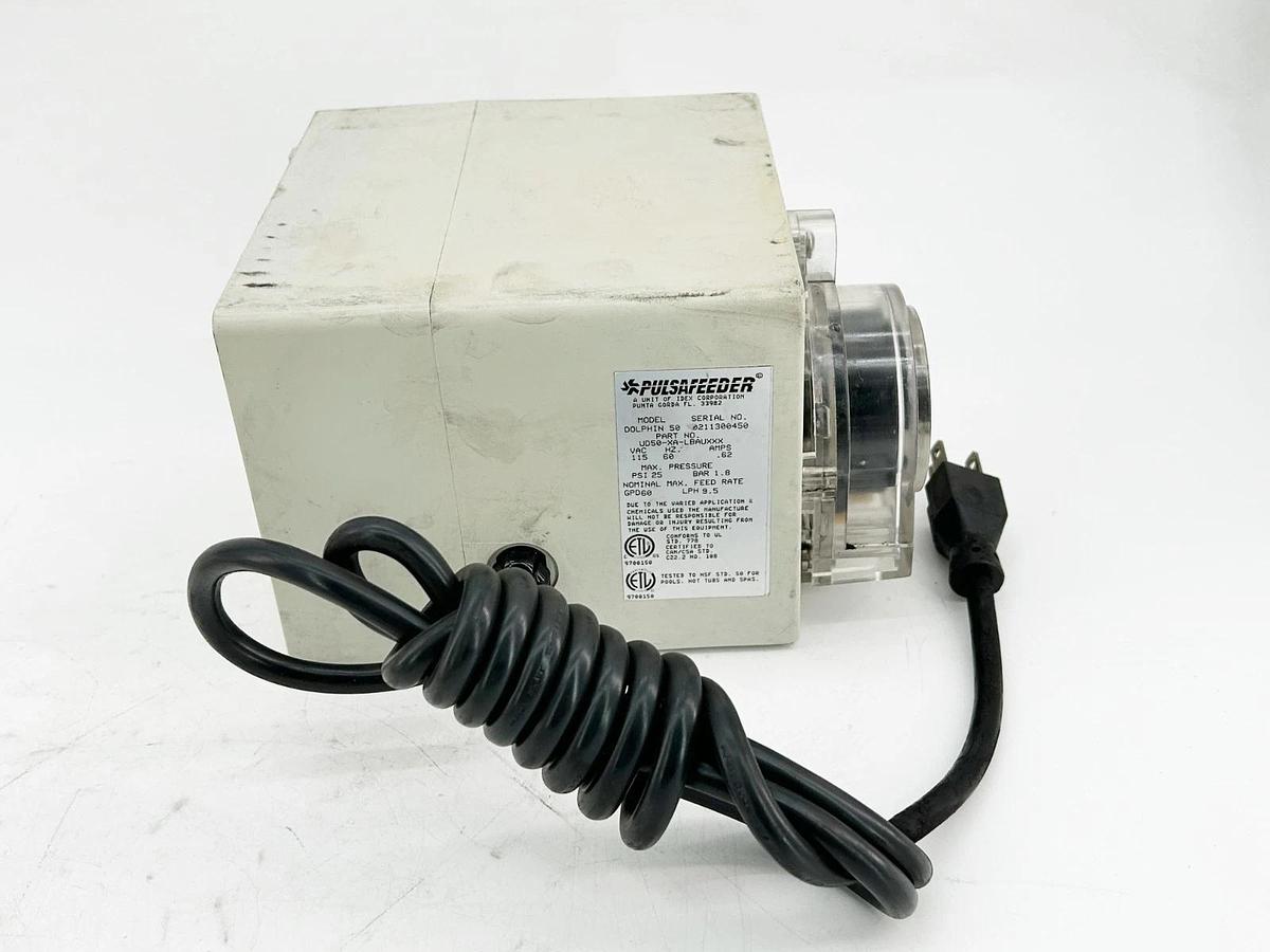 New Pulsafeeder UD50-XA-LBAUXXX Pump Dolphin 50 25PSI 1.8Bar 115V .62A 60Hz
