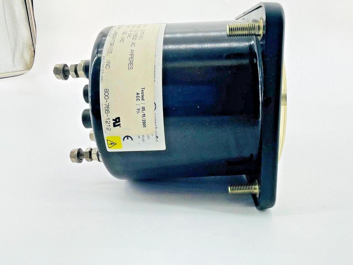 New Asco 077-DI Panel Meter 0/1600 AC Amperes 120VAC