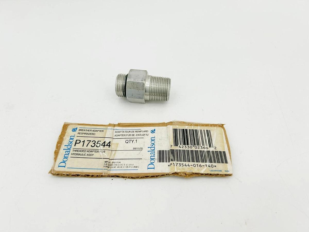 New Donaldson P173544 Hydraulic Adapter, 2.24" Height, 0.87" ID, 1.26" OD