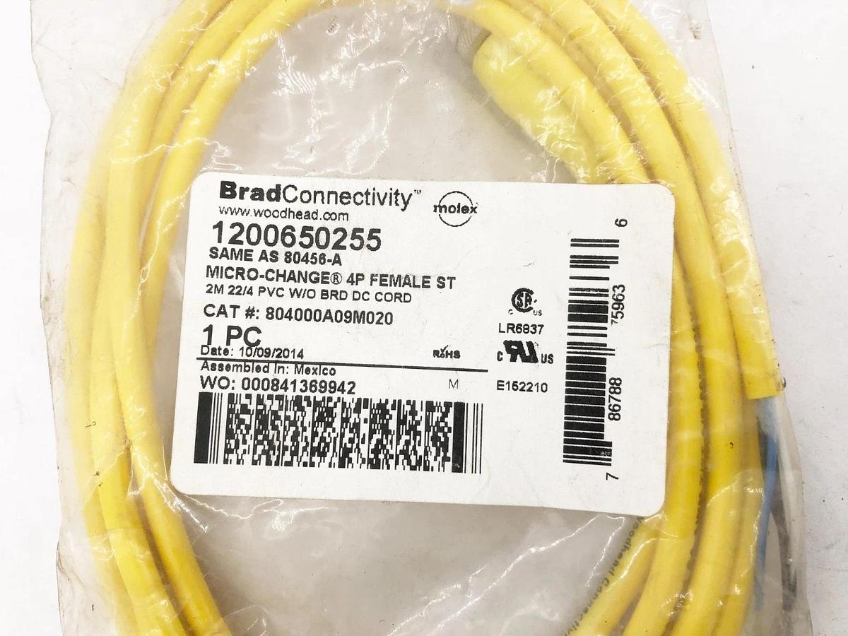 New Turck 1200650255 Micro-Change Sensor Cable 4P Female ST 804000A09M020