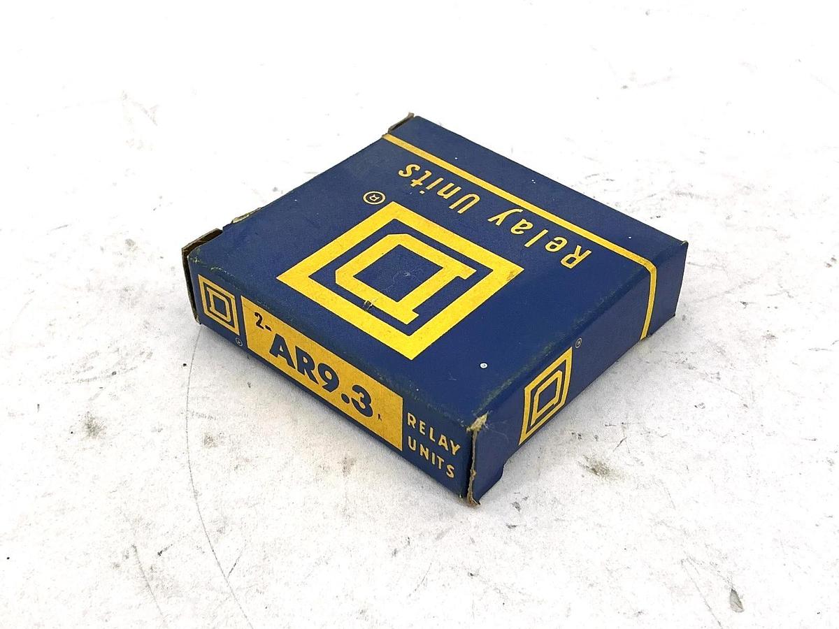 Lot of 2 New Square D 2-AR9.3 Overload Relay Thermal Unit QTY 2 Per Box