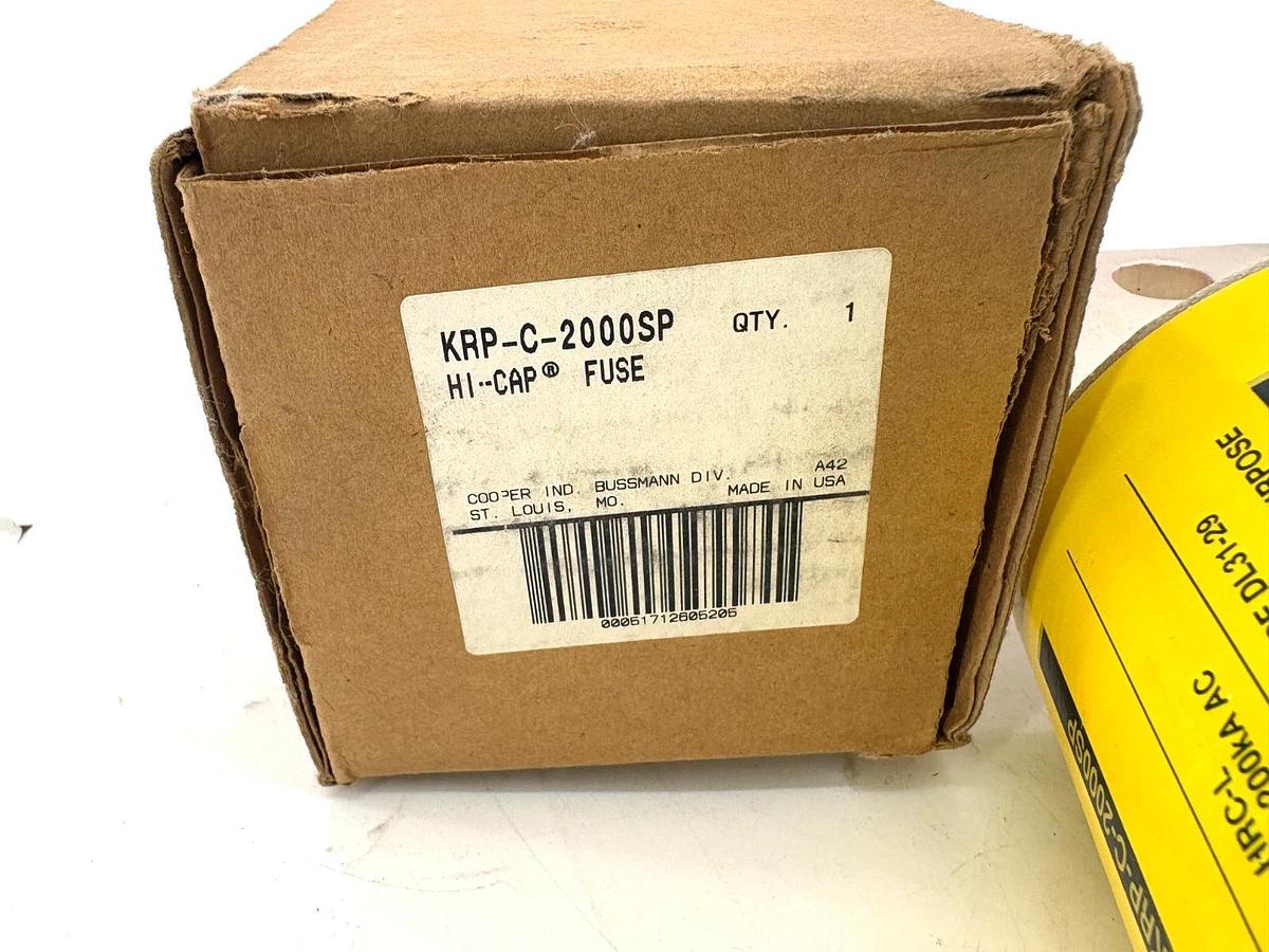 New Cooper Bussmann KRP-C-2000SP Low-Peak Fuse 2000A 600VAC