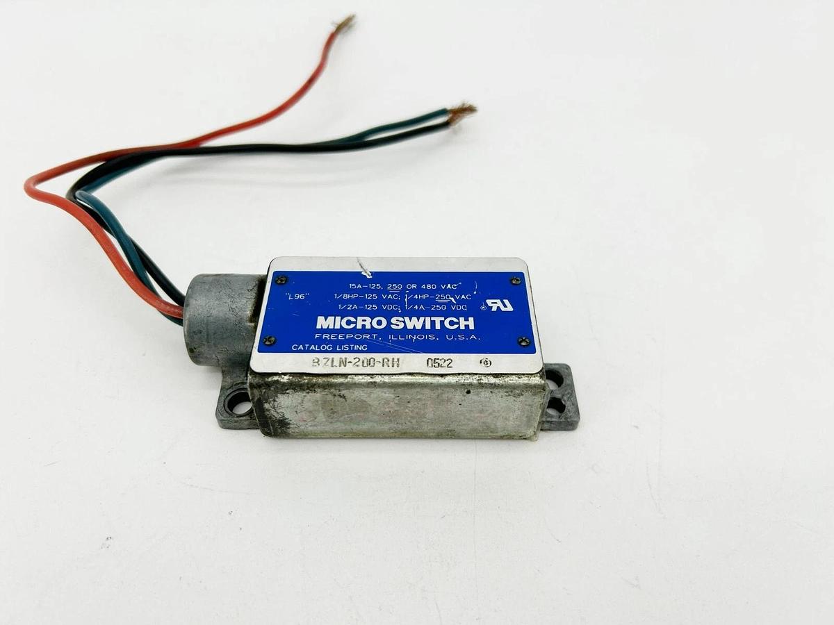 Used Honeywell Microswitch BZLN-200-RH Limit Switch 15A 125/250/480VAC