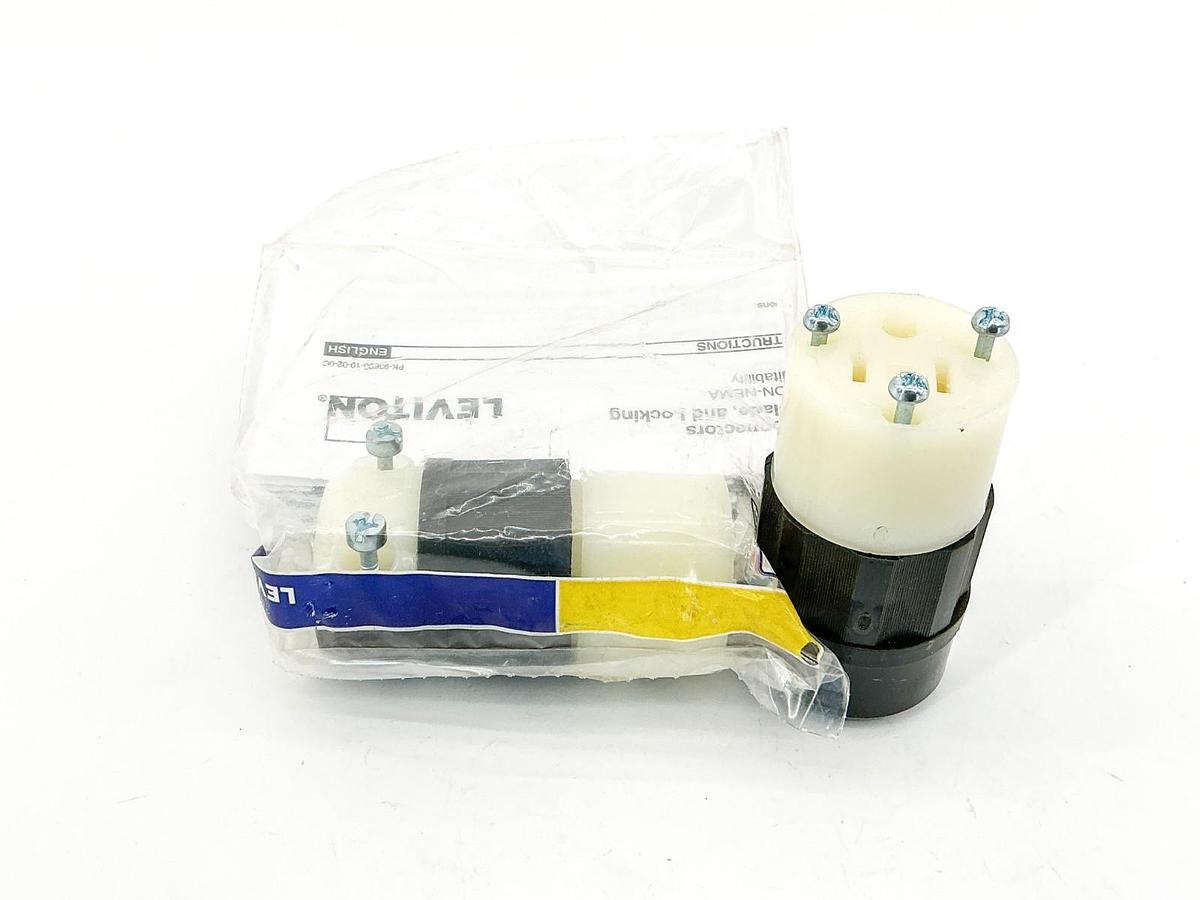 New Lot of 2 Leviton 5269-C Connector Body 2P 3Wire 15-125V 171-5269-C - No Box