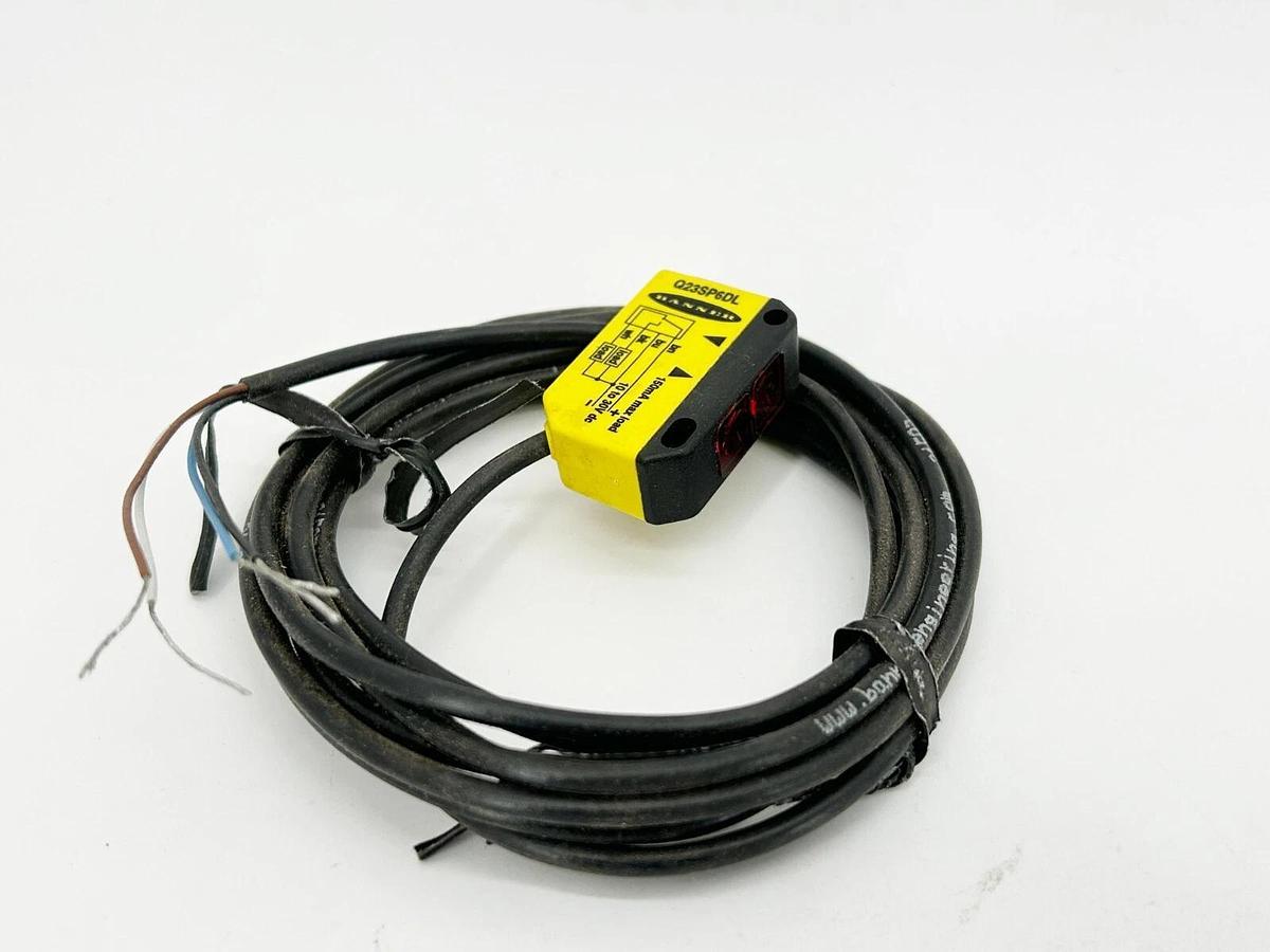New Banner Engineering Q23SP6DL Photoelectric Sensor 300MM Range 46432 W/O Box