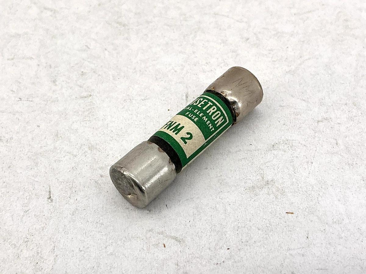 Lot of 5 New Bussmann FNM-2 Fusetron Dual-Element Fuse 2A 250V