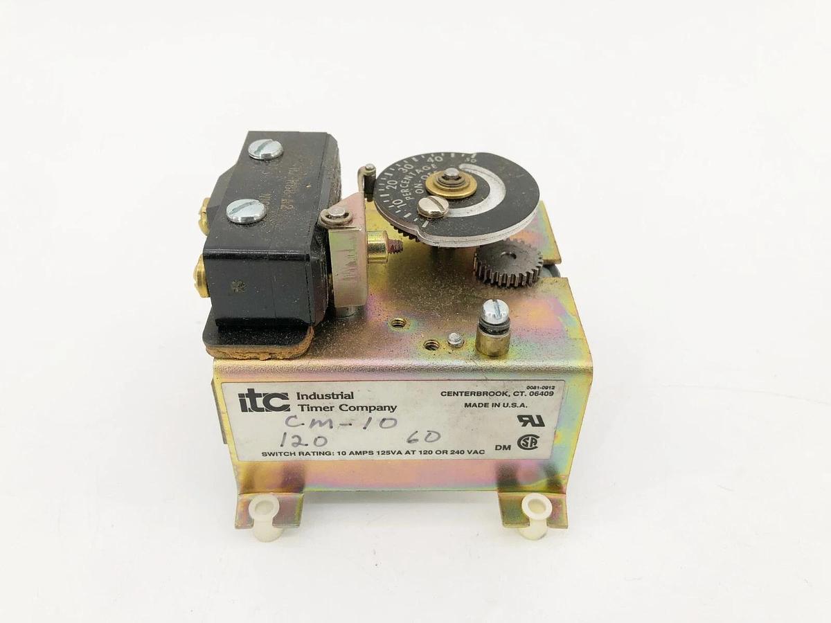 New Industrial Timer Company CM-10 Timer 0 s 3 h 120V 60Hz 830210-011