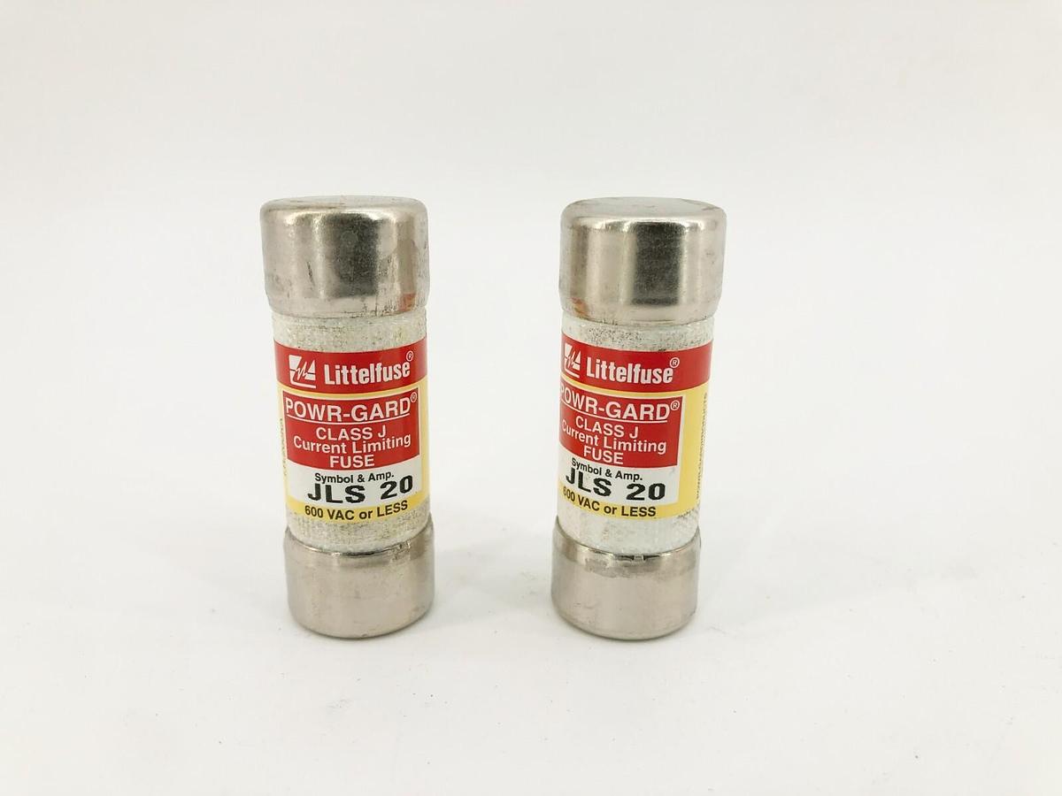 Lot of 2 New Littelfuse JLS 20 Current Limiting Fuses 20A 600VAC Class J