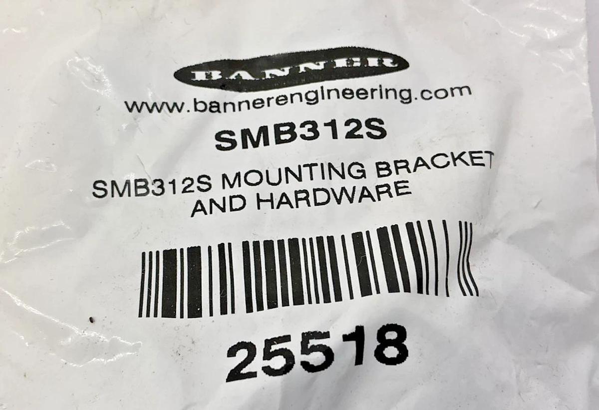 Lot of 4 New Banner SMB312S Mounting Bracket and Hardware 25518
