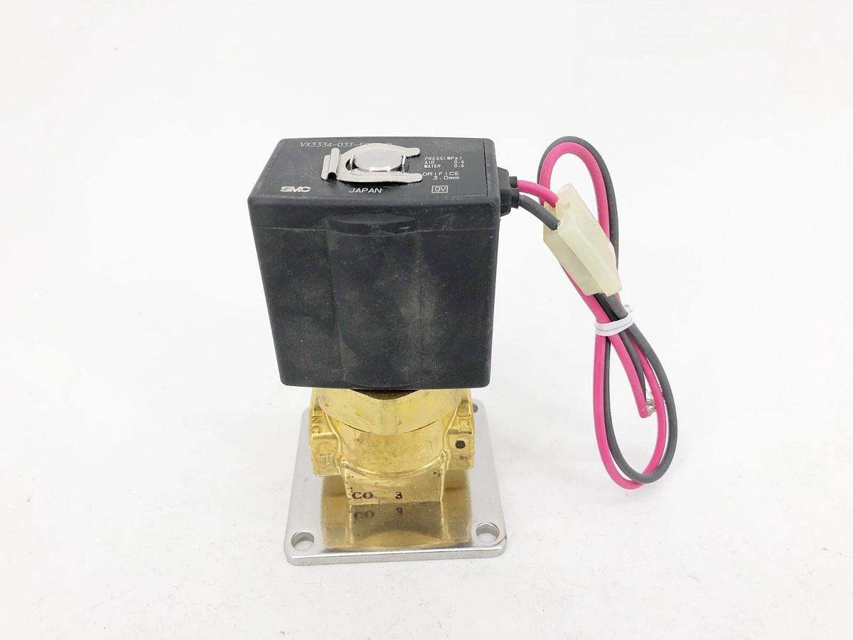 New SMC VX3334-03T-5GS1-B Solenoid Valve 3-Way 3/8" NPT 24VDC