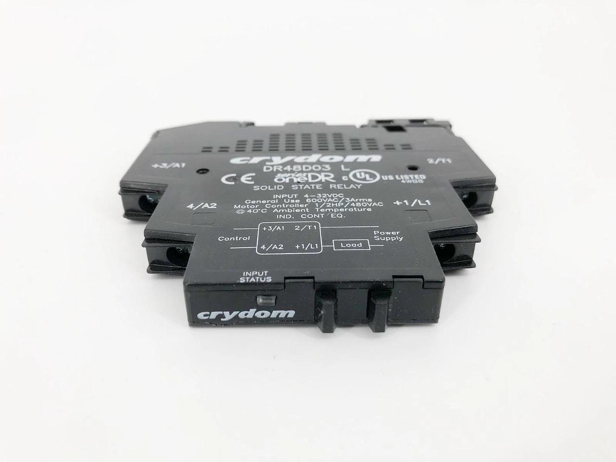 New Crydom DR48D03 Solid State Relay Input 4-32VDC 48-600VAC 3A - No Box
