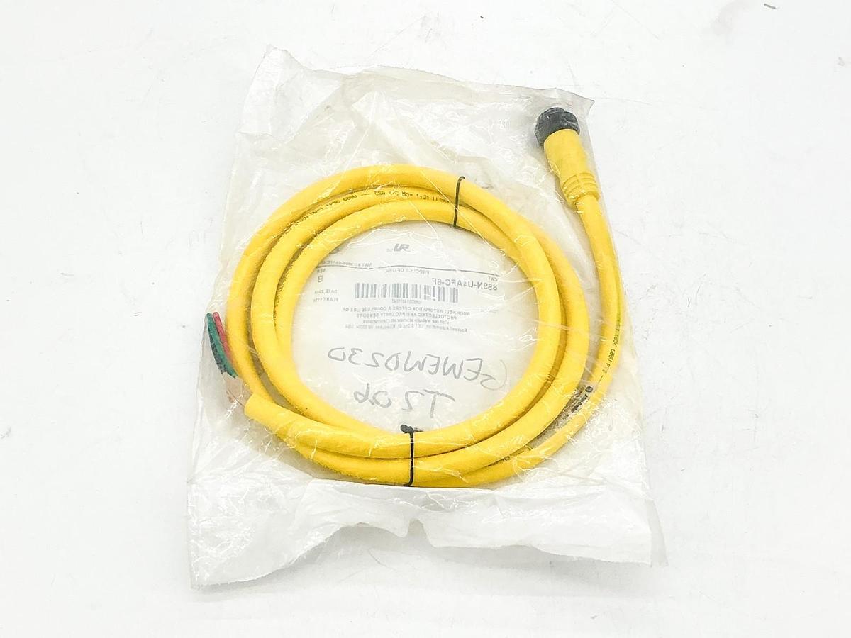 New Allen Bradley 889N-U4AFC-6F QD Cordset 4Pin Mini Straight 6' Ser.B
