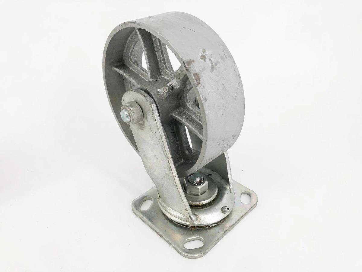 New ULINE H-2112 Set of 4 Casters for Dumping Hoppers 2 Swivel 2 Rigid