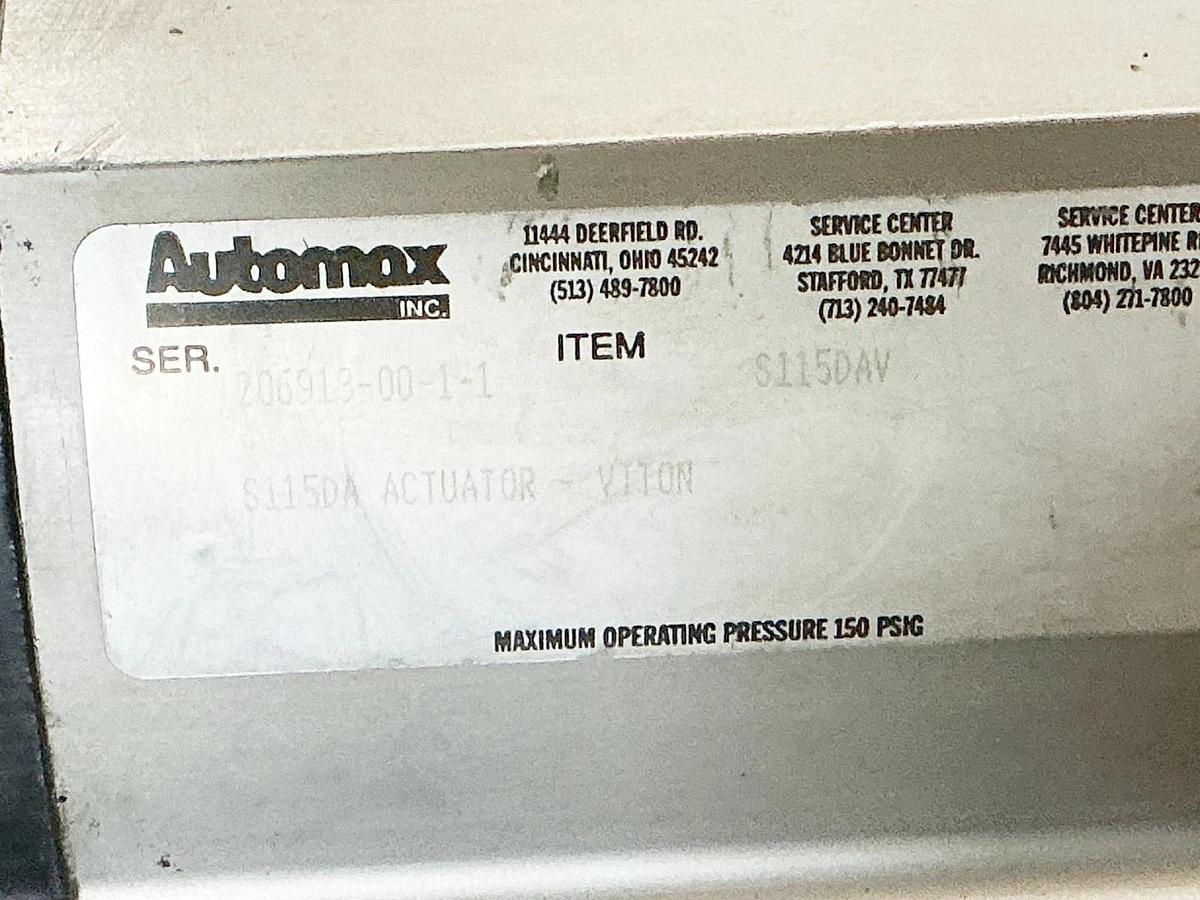 New Automax S115DAV Pneumatic Actuator S115DA - No Box